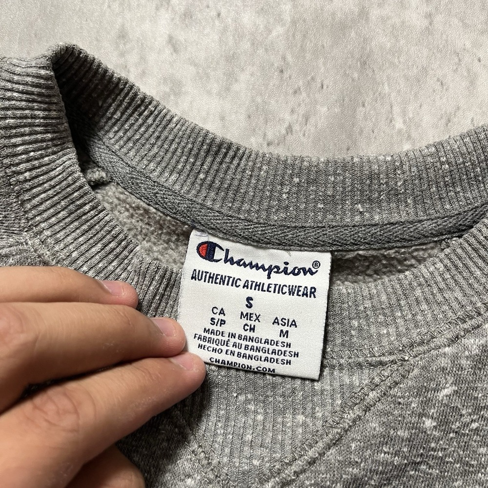 Alabama Crimson Tide Sweatshirt Mens Small Gray Red Sweater Champion NCAA - Picture 3 of 9